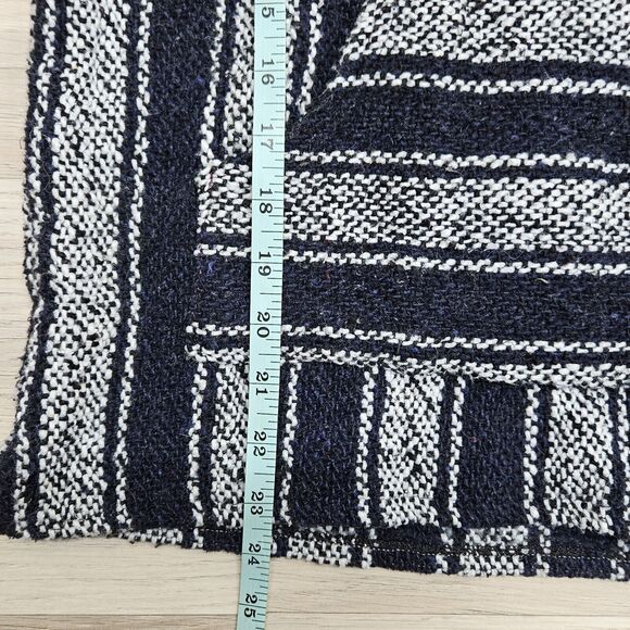 FRANK'S Womens Blue Mexican Baja Hoodie Poncho Size Medium - Picture 6 of 7